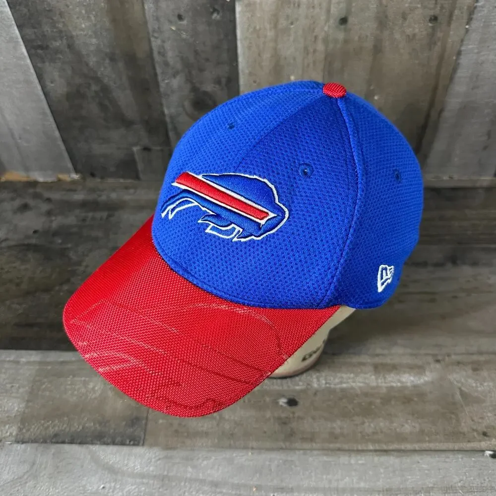Buffalo Bills Hat S/M‎ Blue New Era 39THIRTY NFL Fitted Asymmetrical